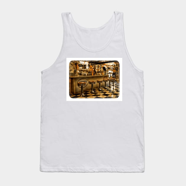 diner Tank Top by andalaimaging